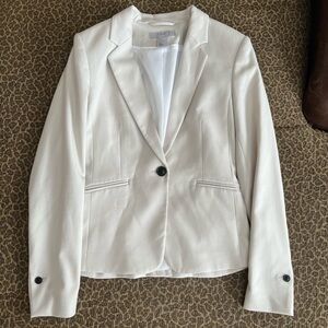 H&M cream colored one button front blazer